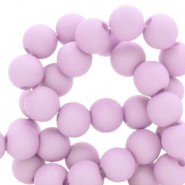 Acrylic beads 4mm round Matt French pink